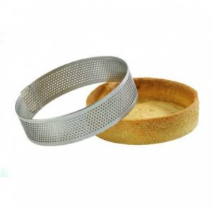 pastry-chefs-boutique-m6460-stainless-steel-perforated-round-tart-rings-8-cm-2-cm-high-finger-individual-tart-rings
